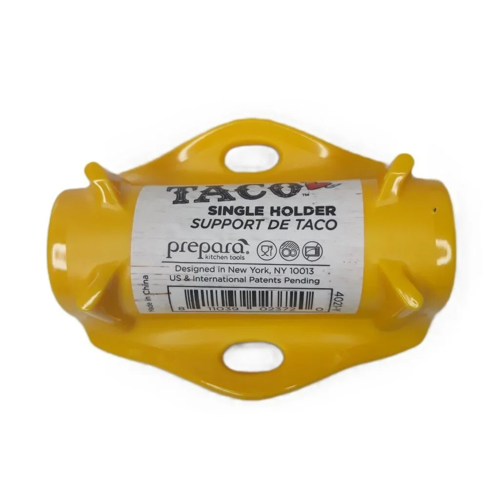 Prepara Taco Holder Singles Yellow Flora- Lot of 8 Fiesta